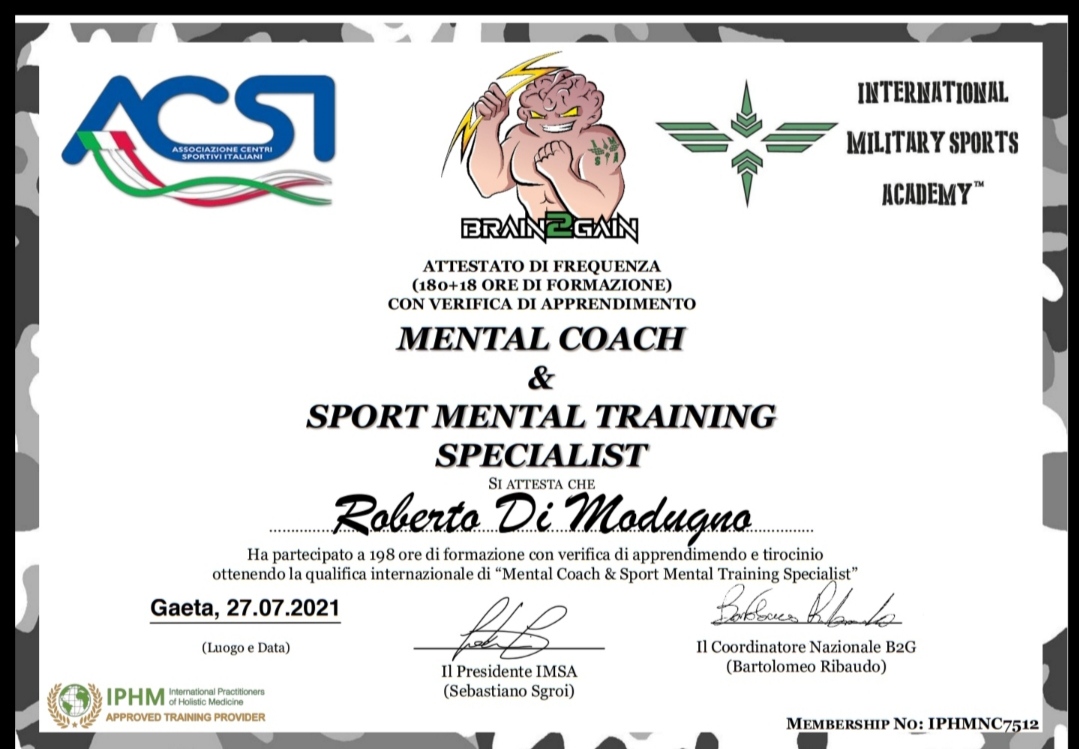 Diploma Roberto Di Modugno